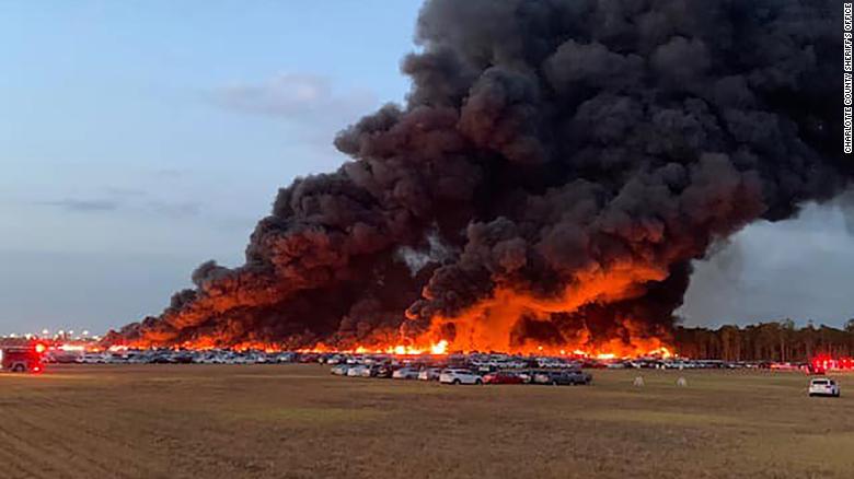 A fire at a Florida airport destroyed more than 3,500 rental cars