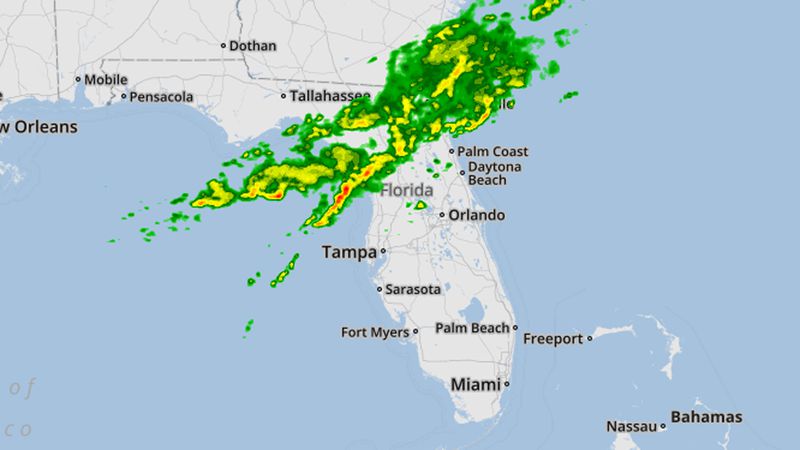 Threat of thunderstorms, 50 mph winds as cold front moves across Central Florida