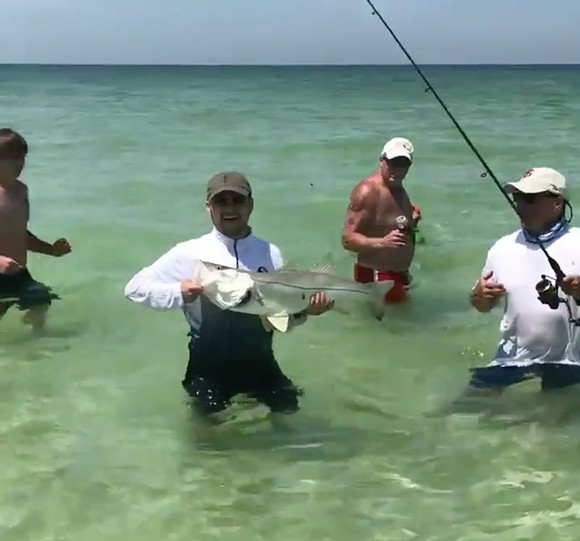 Man catches 33-inch fish off Florida coast using Publix fried chicken as bait