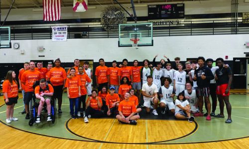Cape Unifed Basketball team with Mariner