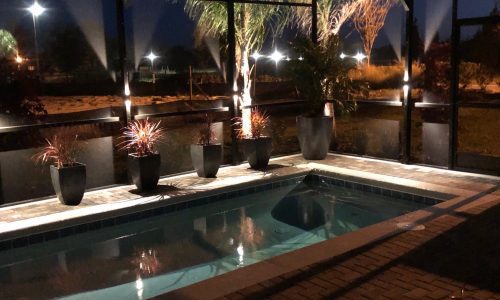 Installed Lighting on Pool Deck