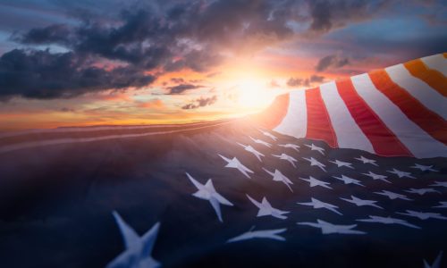 US American flag. For USA Memorial day, Veteran's day, Labor day, or 4th of July celebration.